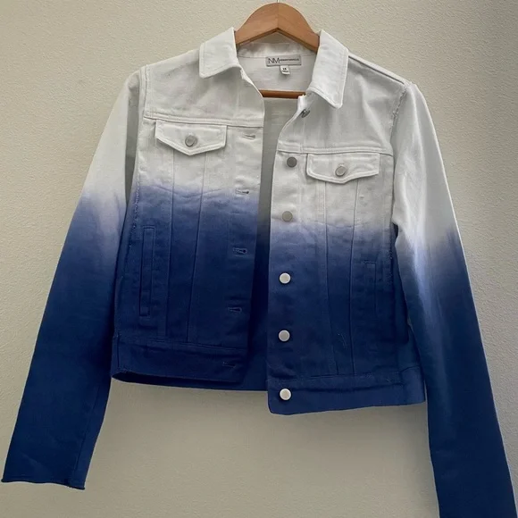 Neiman Marcus Gradient Denim Jacket